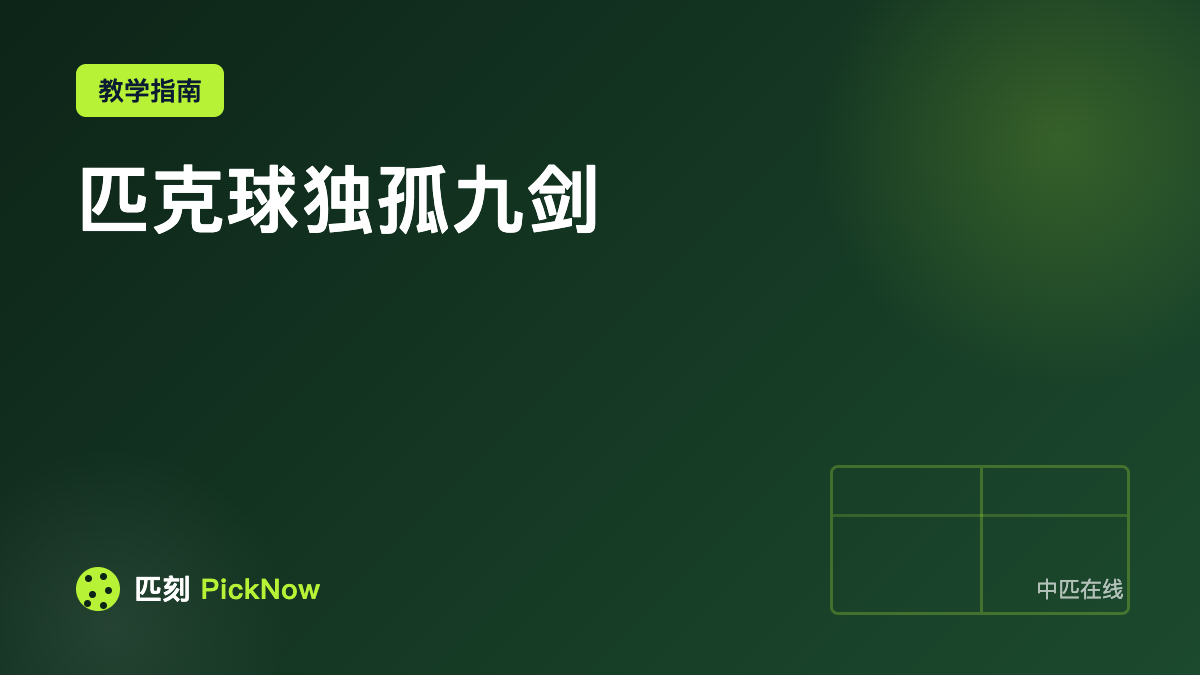 匹克球独孤九剑